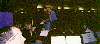Allan and conductor go over score
